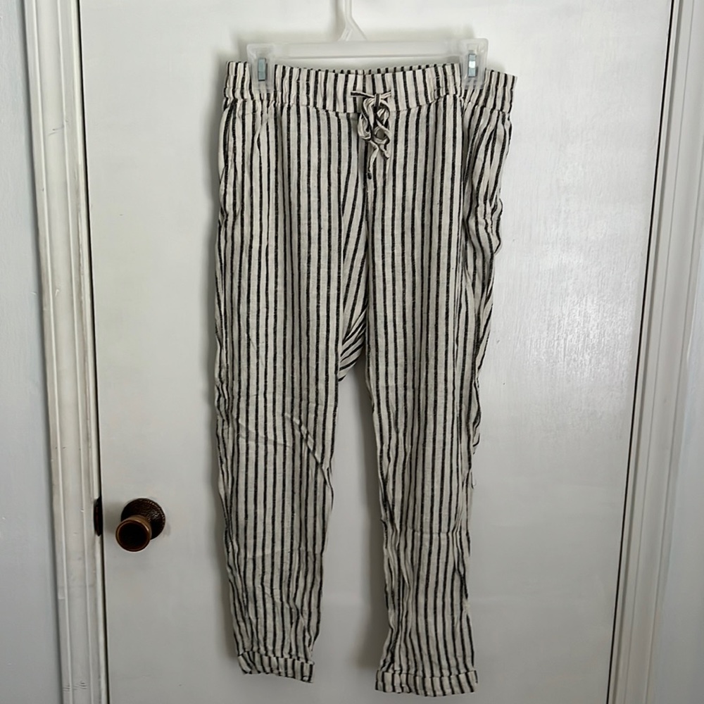 Striped relax pants